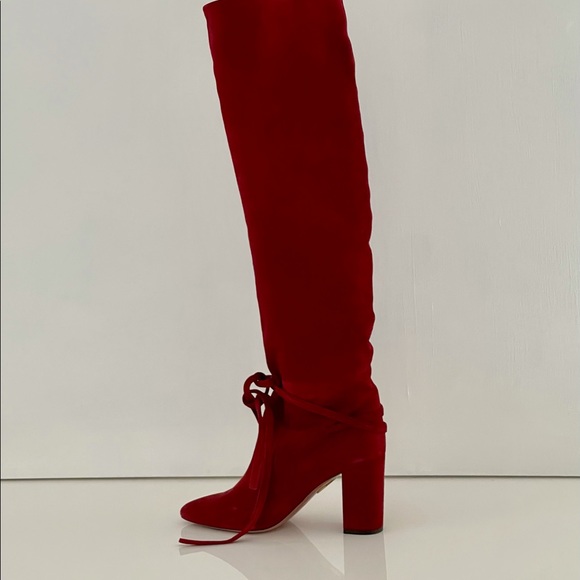 AQUAZZURA Over the knee suede boots Size39 - Picture 3 of 9